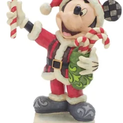 Enesco: Disney Traditions: Mickey Mouse With Candy Cane