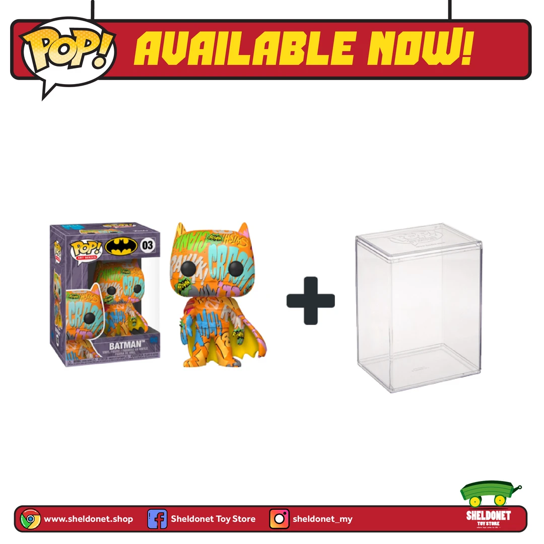 FUNKO Pop! Heroes (Artist Series): DC Comics - Batman (Orange) With Choice Of Pop! Protector (Exclusive) 5 FUNKO Pop! Heroes (Artist Series): DC Comics - Batman (Orange) With Choice Of Pop! Protector (Exclusive)