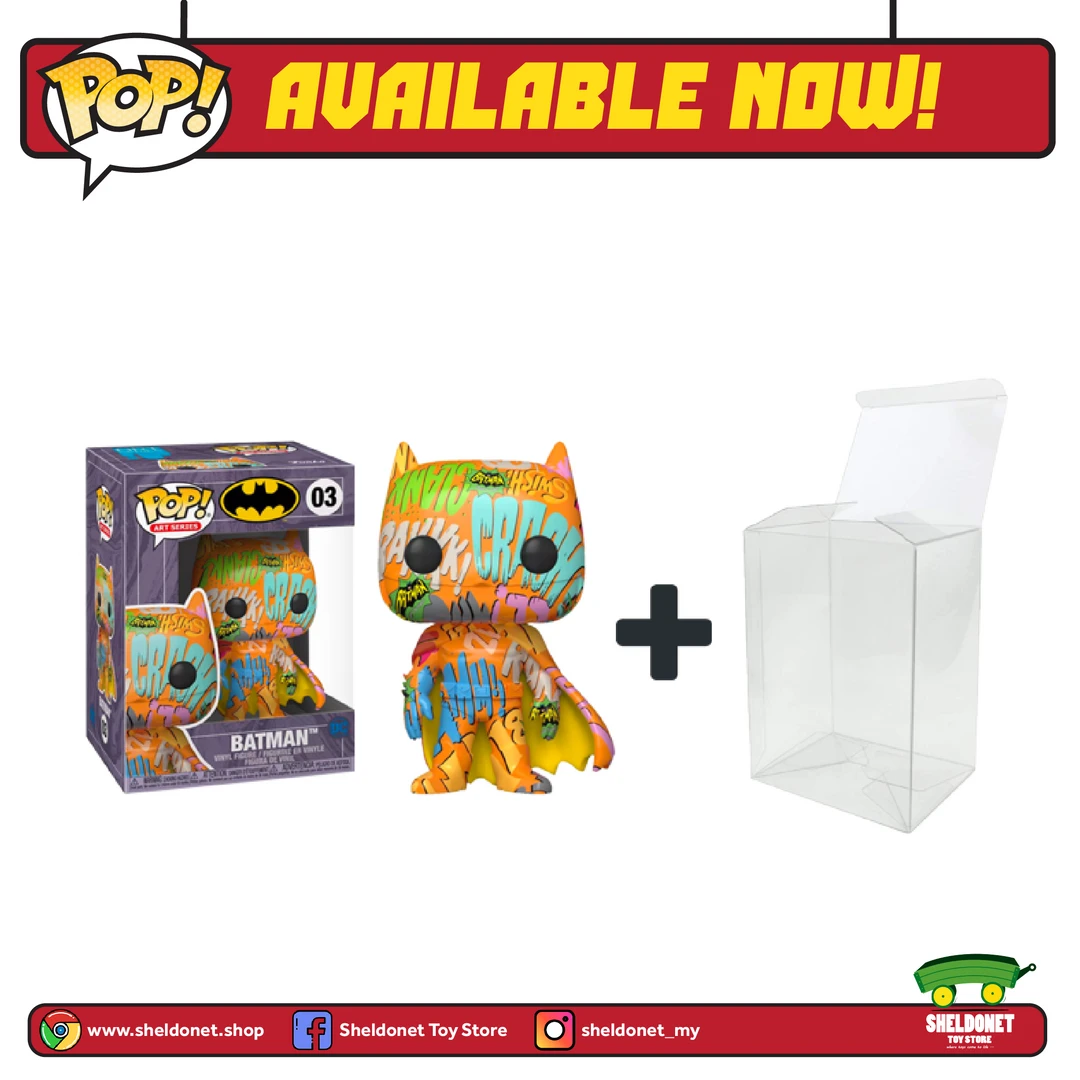 FUNKO Pop! Heroes (Artist Series): DC Comics - Batman (Orange) With Choice Of Pop! Protector (Exclusive) 4 FUNKO Pop! Heroes (Artist Series): DC Comics - Batman (Orange) With Choice Of Pop! Protector (Exclusive)