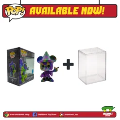 FUNKO Pop! Disney (Artist Series): Fantasia 80th Anniversary - Sorcerer Mickey (Purple & Green) With Choice Of Pop! Protector (Exclusive)