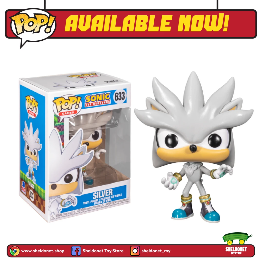 FUNKO Pop! Games: Sonic 30th Anniversary - Silver 3 FUNKO Pop! Games: Sonic 30th Anniversary - Silver