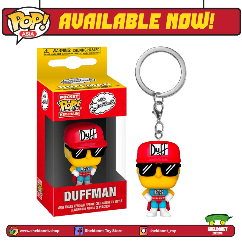 FUNKO Pocket POP! Keychain Pocket Pop! : The Simpsons - Duffman 3 FUNKO Pocket POP! Keychain Pocket Pop! : The Simpsons - Duffman