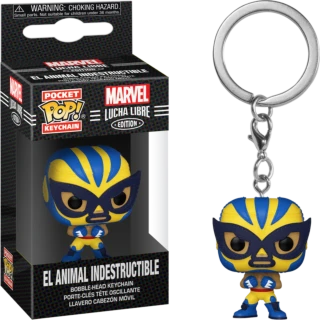 FUNKO Pocket Pop! Keychain: Marvel Luchadores - Wolverine 3 FUNKO Pocket Pop! Keychain: Marvel Luchadores - Wolverine