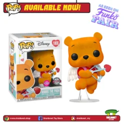 FUNKO [IN-STOCK] Pop! Disney: Winnie The Pooh - Valentine's Winnie (Flocked) [Exclusive]