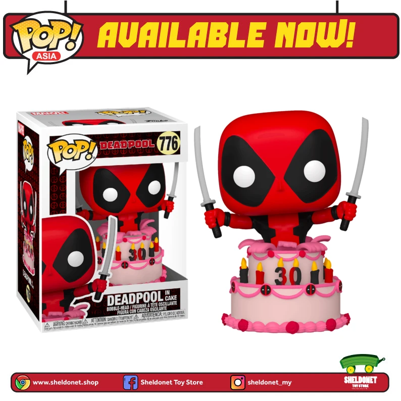 FUNKO Pop! Marvel: Deadpool 30th Anniversary - Deadpool In Cake 3 FUNKO Pop! Marvel: Deadpool 30th Anniversary - Deadpool In Cake