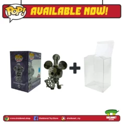 FUNKO Pop! Disney (Artist Series): Mickey Mouse - Steamboat Willie With Choice Of Pop! Protector (Exclusive)