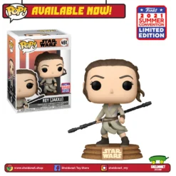 FUNKO Pop! Star Wars: Star Wars Episode 9 - Rey (Jakku) [SDCC Summer Convention 2021]