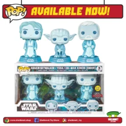 FUNKO Pop! Star Wars: Across The Galaxy - Force Ghost (3-Pack) [Glow In The Dark] [Exclusive]