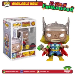 FUNKO [IN-STOCK] Pop! Marvel: Marvel Zombies - Thor (Glow In The Dark) [Exclusive]