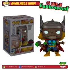 FUNKO [IN-STOCK] Pop! Marvel: Marvel Zombies - Thor (Glow In The Dark) [Exclusive]
