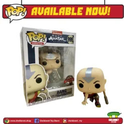 FUNKO Pop! Animation: Avatar - Aang Crouching (Metallic) [Exclusive]