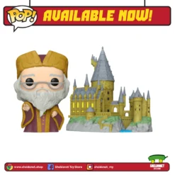 FUNKO Wizarding World Pop! Town: Harry Potter 20th Anniversary - Dumbledore With Hogwarts