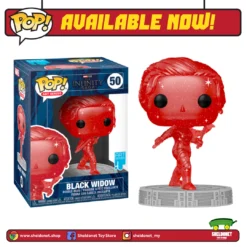 FUNKO Pop! Artist Series: Infinity Saga - Black Widow (Red) With Pop! Protector