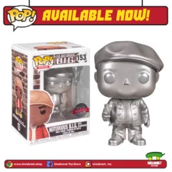 FUNKO Pop! Rocks: Notorious B.I.G - Notorious B.I.G With Champagne [Platinum Metallic] [Exclusive]