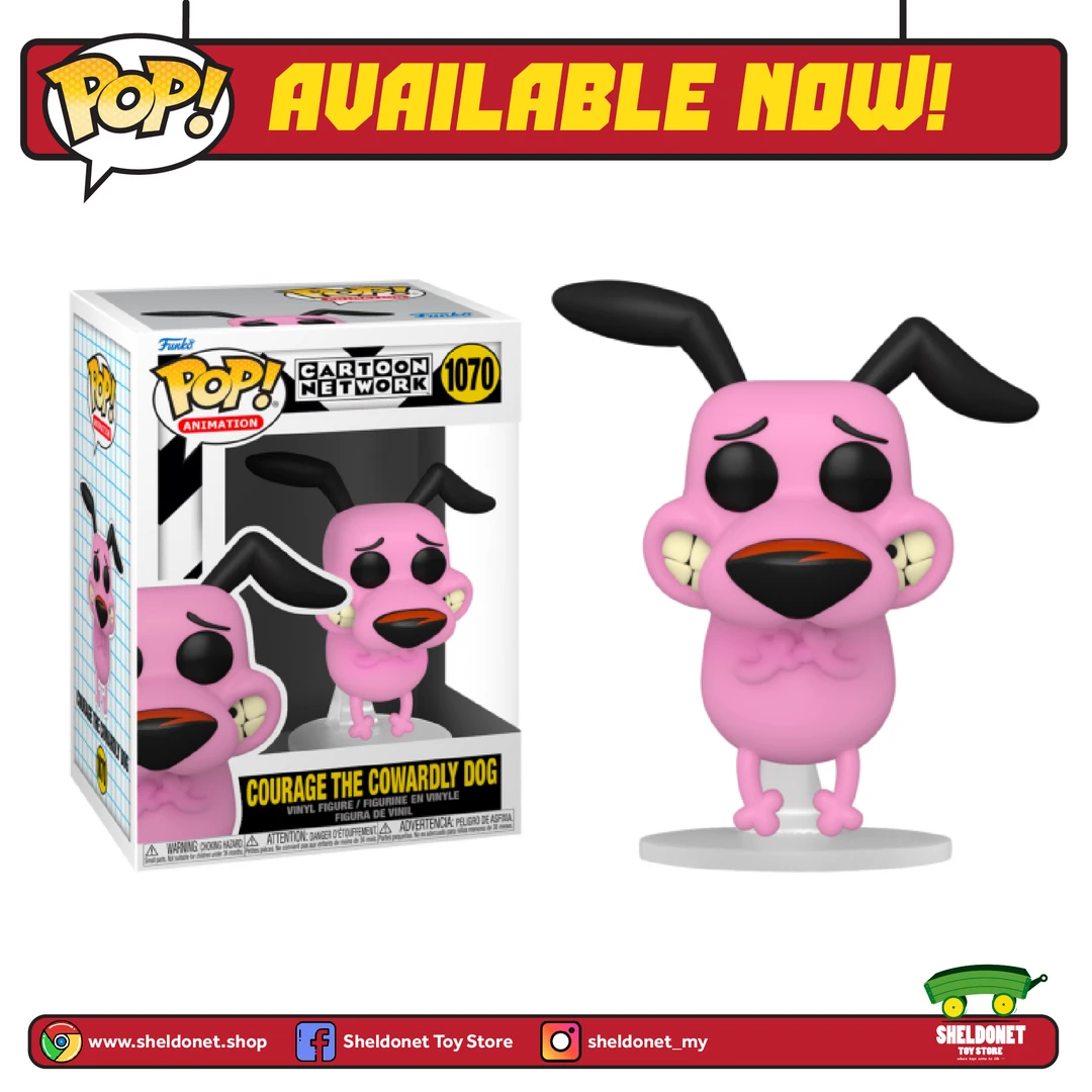 FUNKO Pop! Animation: Courage The Cowardly Dog - Courage The Cowardly Dog 3 FUNKO Pop! Animation: Courage The Cowardly Dog - Courage The Cowardly Dog