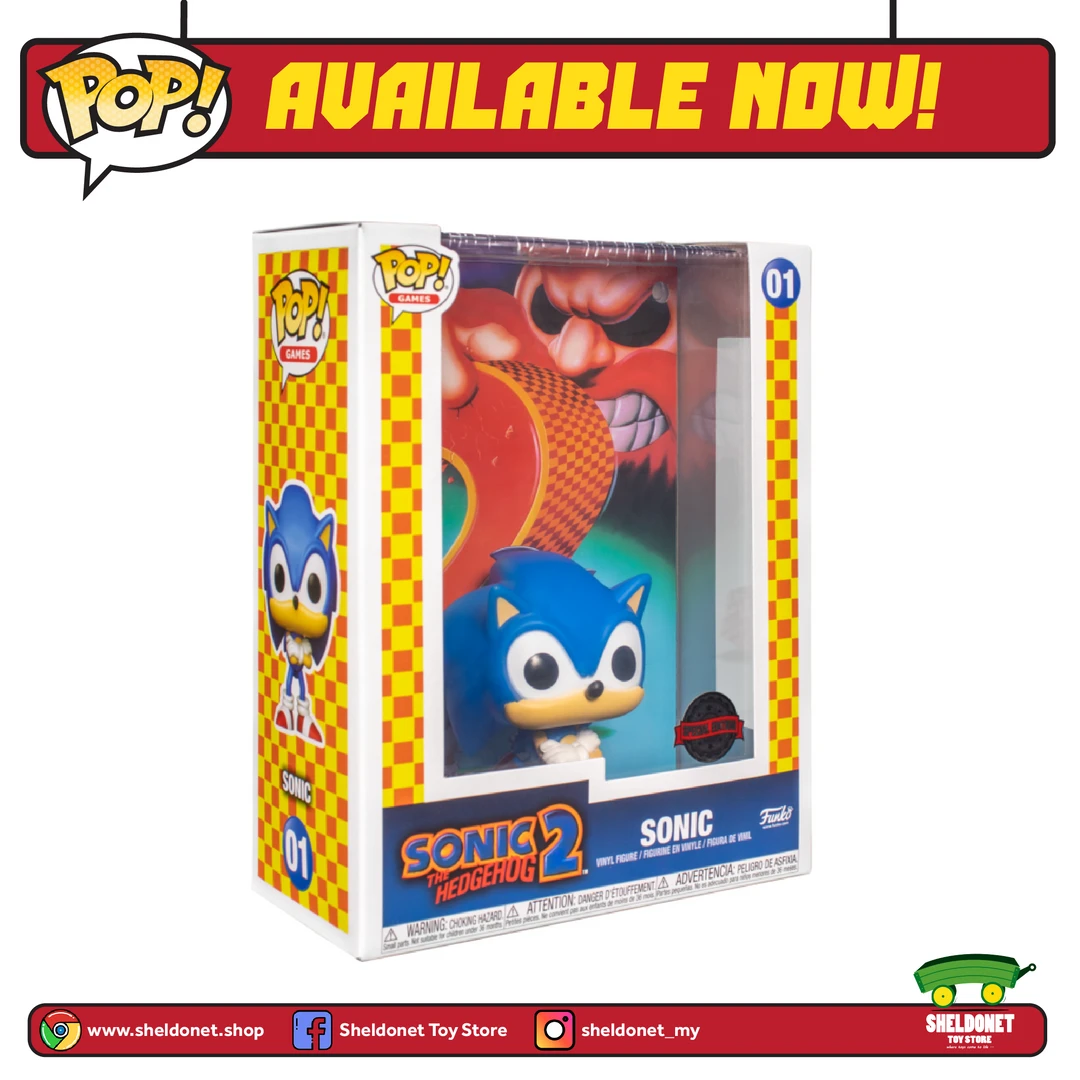 FUNKO Pop! Games Cover: Sonic The Hedgehog 2 - Sonic (Exclusive) 4 FUNKO Pop! Games Cover: Sonic The Hedgehog 2 - Sonic (Exclusive)