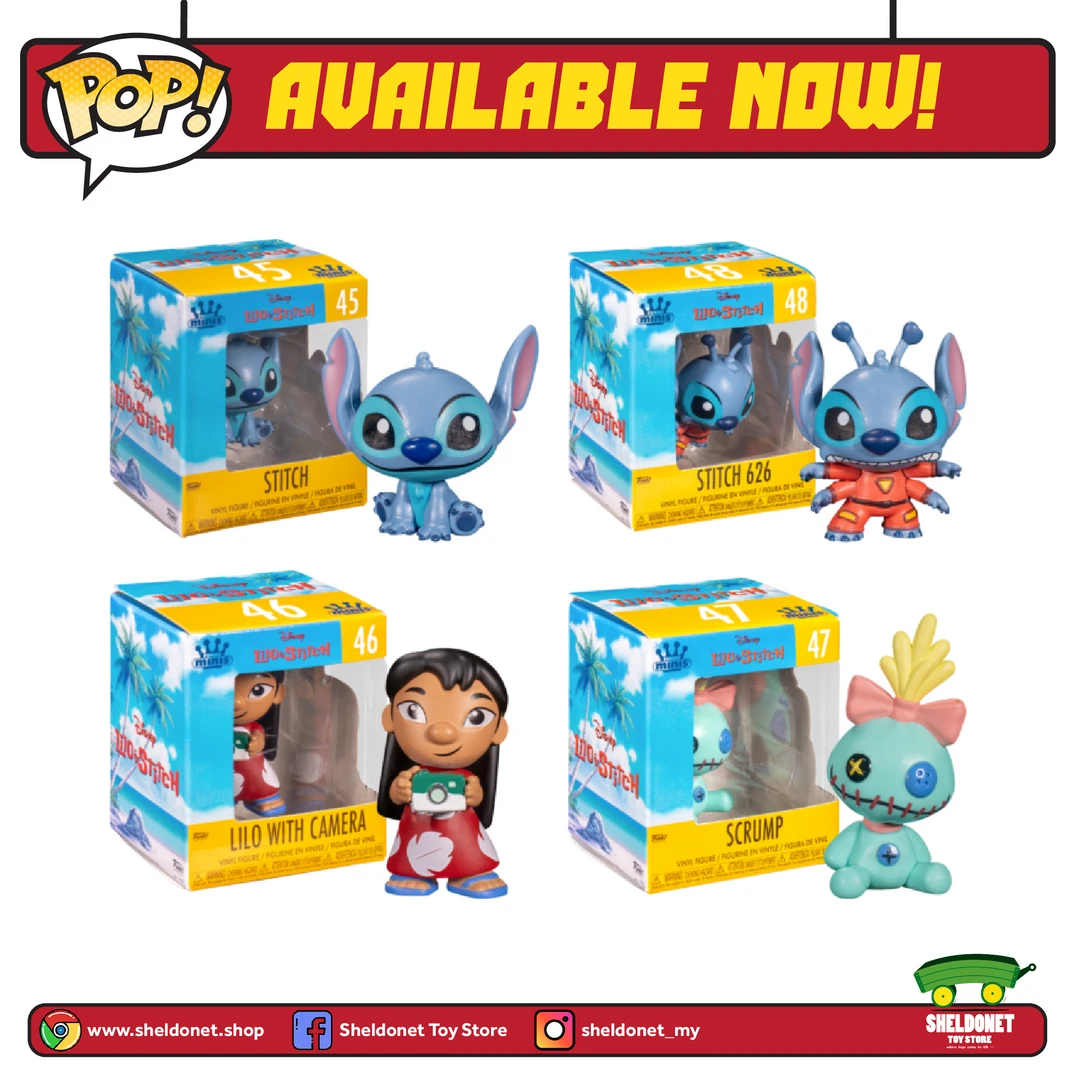 FUNKO Mini Vinyl Figures: Lilo & Stitch 4 FUNKO Mini Vinyl Figures: Lilo & Stitch