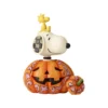 Enesco : Peanuts By Jim Shore - Snoopy Woodstock In Pumpkin