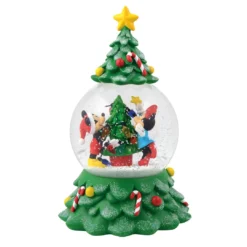 Enesco Department 56 : Disney Mickey And Minnie Tree Globe Waterball
