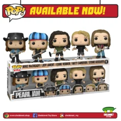 FUNKO Pop! Rocks: Pearl Jam - 5-Pack (Mike McCready, Jeff Ament, Eddie Vedder, Matt Cameron & Stone Gossard)