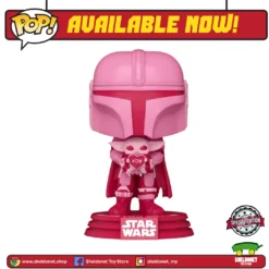 FUNKO Pop! Star Wars: Valentines - Mandalorian With Grogu [Exclusive]