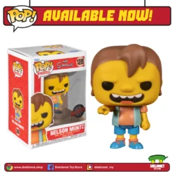 FUNKO Pop! Animation: The Simpsons - Nelson Muntz [Exclusive]