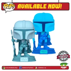 FUNKO Pop! Star Wars: The Mandalorian - The Mandalorian (Hologram) (Glow In The Dark) [Exclusive]