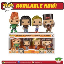 FUNKO Pop! Animation: Dragonball Z - Android 16, Android 17, Android 18 And Dr. Gero (4-Pack) [Exclusive]