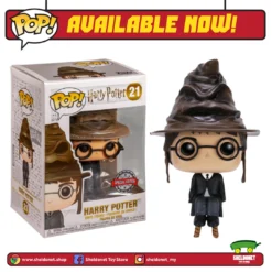FUNKO Pop! Movies: Harry Potter - Harry Potter With Sorting Hat [Exclusive]
