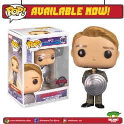 FUNKO Pop! Marvel: Captain America - Captain America With Proto Shield (Metallic) [Exclusive]