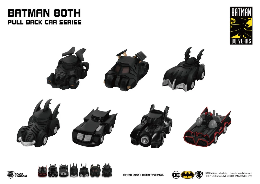 Beast Kingdom: Batman 80th Pull Back Car Series - Comes In 7 Collections (Year Series 1966, 1992, 1995, 1997, 2005, 2017) 6 Beast Kingdom: Batman 80th Pull Back Car Series - Comes In 7 Collections (Year Series 1966, 1992, 1995, 1997, 2005, 2017)