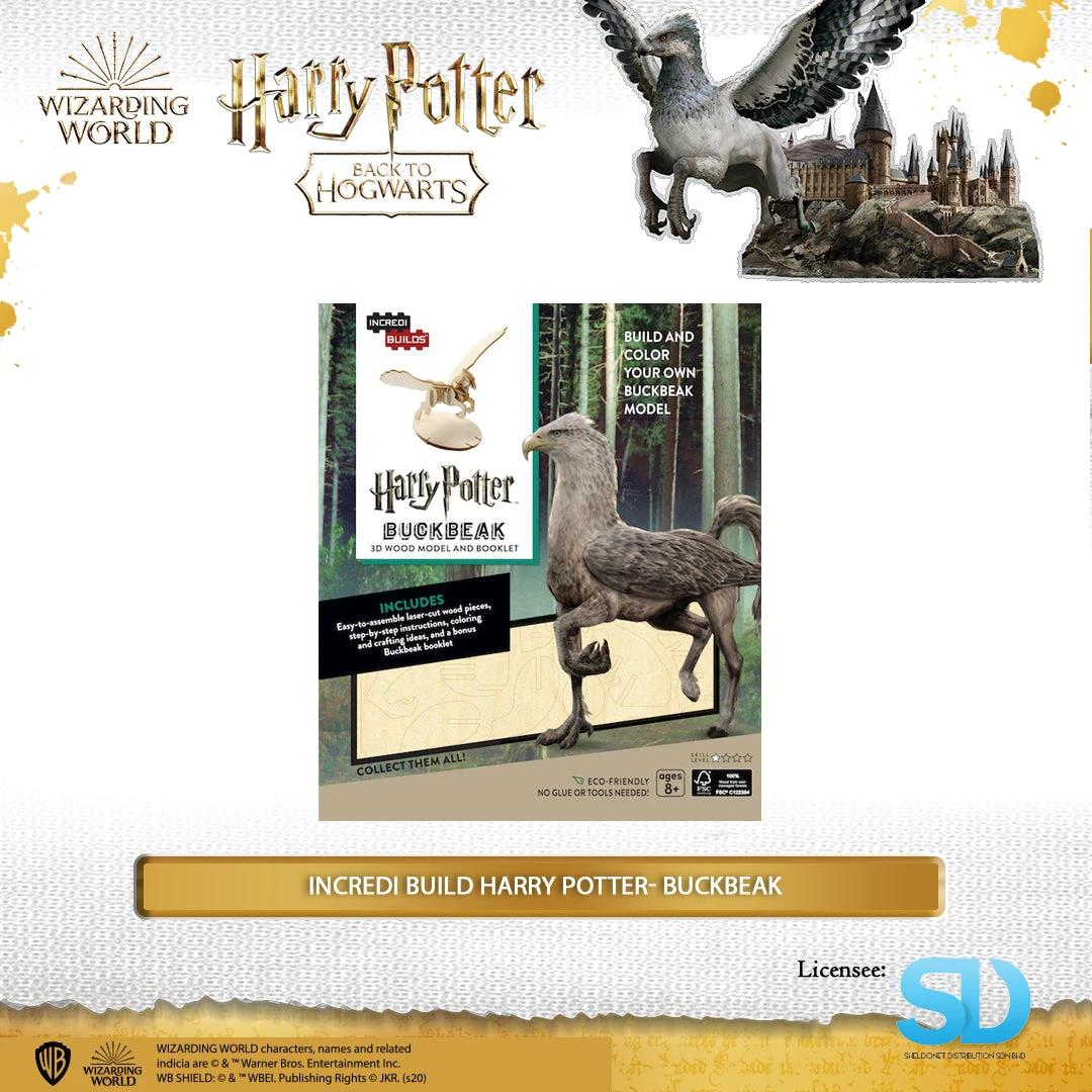 Wizarding World Team Green: Incredi Build Harry Potter - Buckbeak 3 Wizarding World Team Green: Incredi Build Harry Potter - Buckbeak