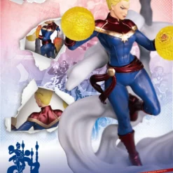 Beast Kingdom: Diorama Stage-019-MARVEL COMICS-Captain Marvel