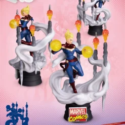 Beast Kingdom: Diorama Stage-019-MARVEL COMICS-Captain Marvel