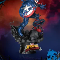 Beast Kingdom: DIORAMA STAGE-065-Maximum Venom-CAPTAIN AMERICA