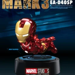 Beast Kingdom: EA-040SP Marvel Studios: The First Ten Years Edition: Iron Man MK3 Magnetic Floating ( Chrome Version)