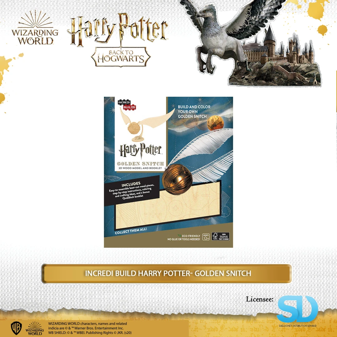 Wizarding World Team Green: Incredi Build Harry Potter - Golden Snitch 3 Wizarding World Team Green: Incredi Build Harry Potter - Golden Snitch