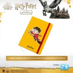 Wizarding World Harry Potter: Diary With Elastic Band Notebook - (Harry Potter Quidditch With Broom)