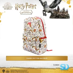 Wizarding World: Hedwig With Logos Featured Laptop Bag