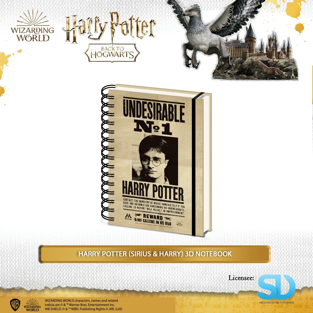 Pyramid International: Harry Potter (Sirius & Harry) 3D Notebook 3 Pyramid International: Harry Potter (Sirius & Harry) 3D Notebook