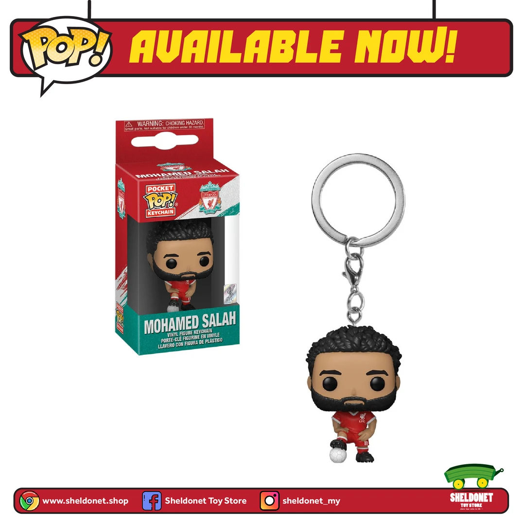 FUNKO Pocket Pop! Keychain: Liverpool - Mohamed Salah 3 FUNKO Pocket Pop! Keychain: Liverpool - Mohamed Salah