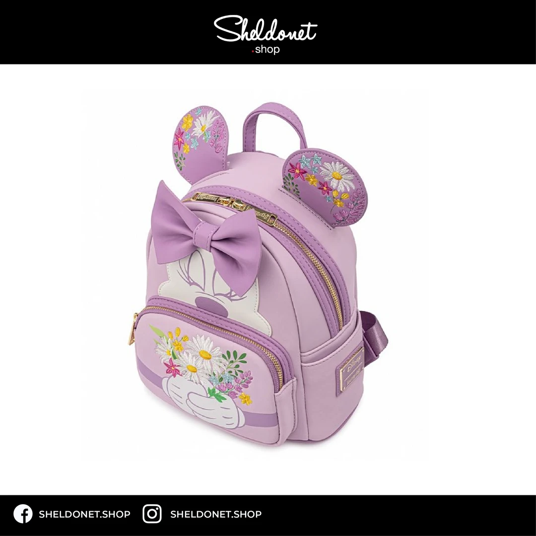 Loungefly: Disney - Minnie Holding Flowers Mini Backpack 5 Loungefly: Disney - Minnie Holding Flowers Mini Backpack