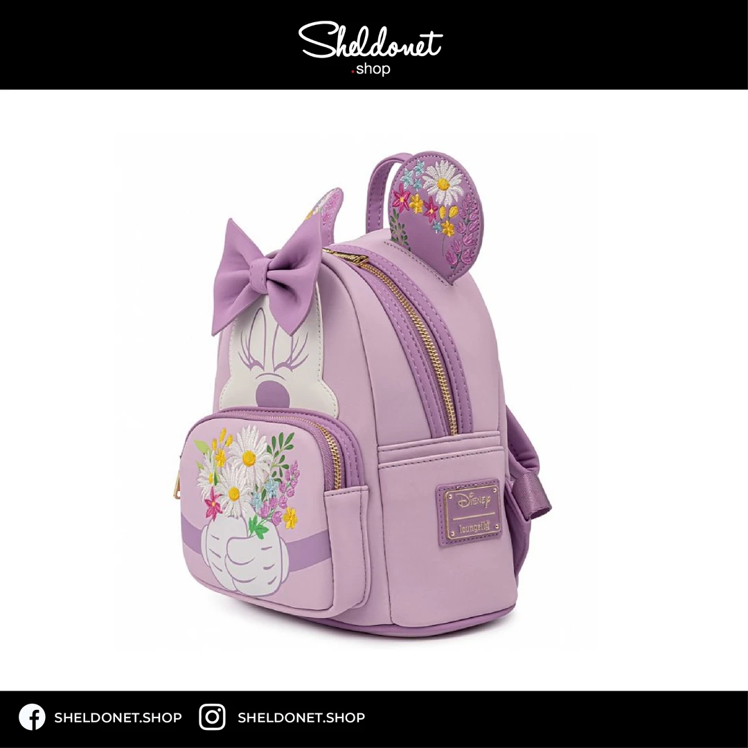 Loungefly: Disney - Minnie Holding Flowers Mini Backpack 6 Loungefly: Disney - Minnie Holding Flowers Mini Backpack