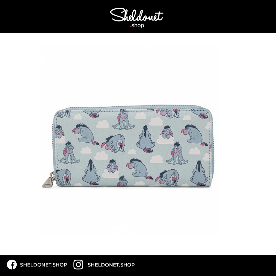 Loungefly: Disney - Eeyore All Over Zip Around Wallet 7 Loungefly: Disney - Eeyore All Over Zip Around Wallet