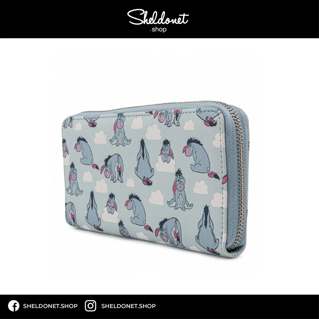 Loungefly: Disney - Eeyore All Over Zip Around Wallet 3 Loungefly: Disney - Eeyore All Over Zip Around Wallet
