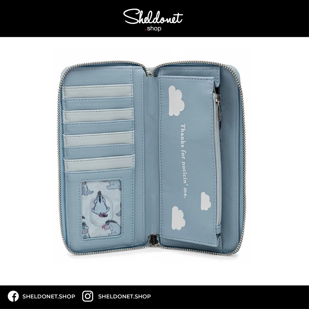 Loungefly: Disney - Eeyore All Over Zip Around Wallet 4 Loungefly: Disney - Eeyore All Over Zip Around Wallet