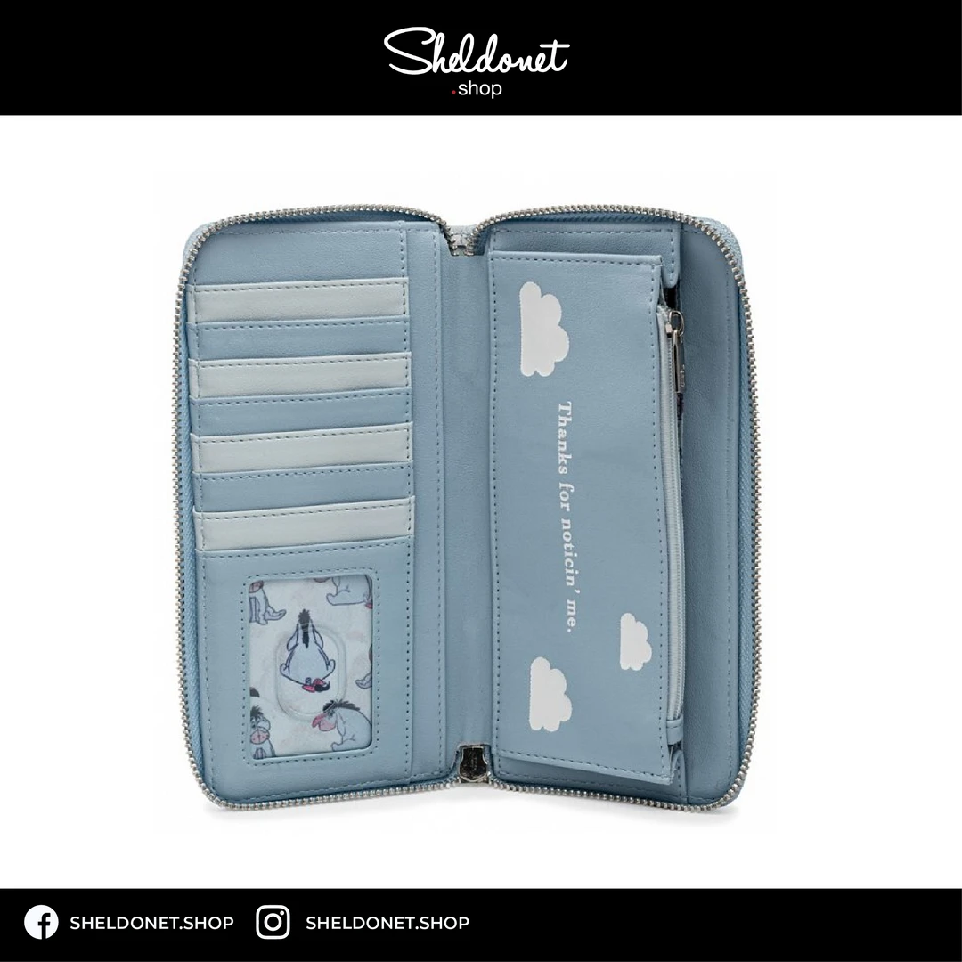 Loungefly: Disney - Eeyore All Over Zip Around Wallet 6 Loungefly: Disney - Eeyore All Over Zip Around Wallet