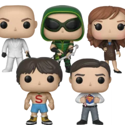 FUNKO POP! TV: Smallville - Set Of 5 POP!s (Clark Kent, Lex Luthor, Clark Kent, Green Arrow & Lois Lane)